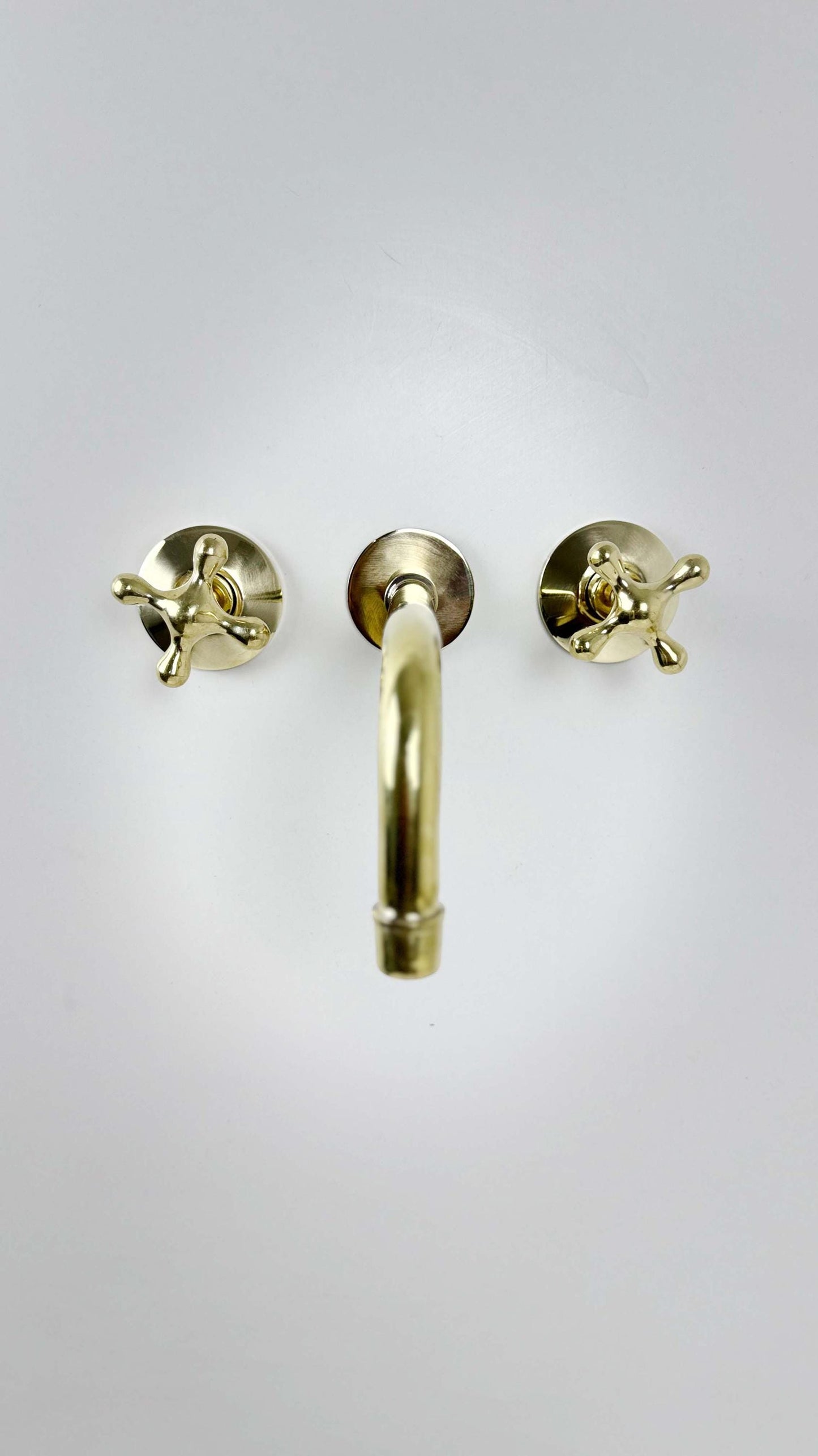 Unlacquered Brass Wall Mount Faucets