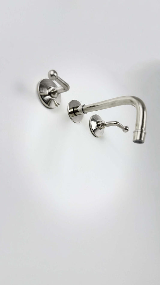 Brushed Nickel Bathroom wall mount Faucet