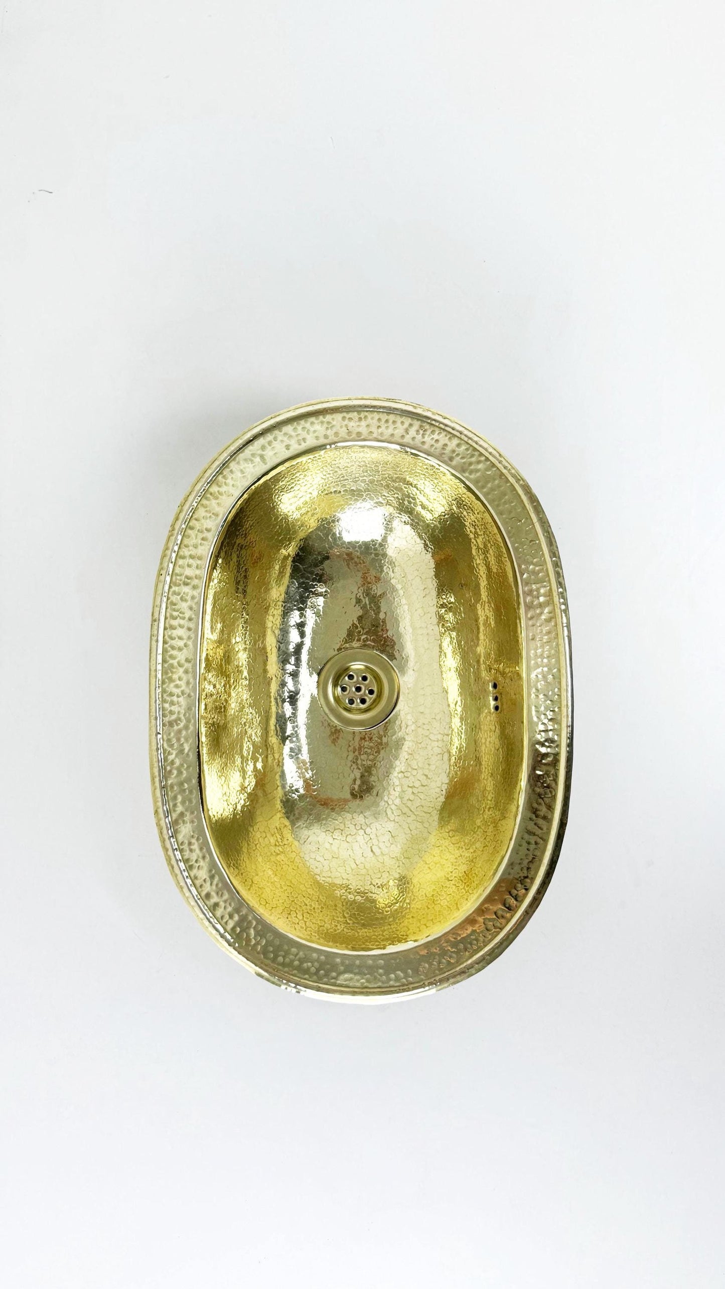 hammered brass bathroom sink