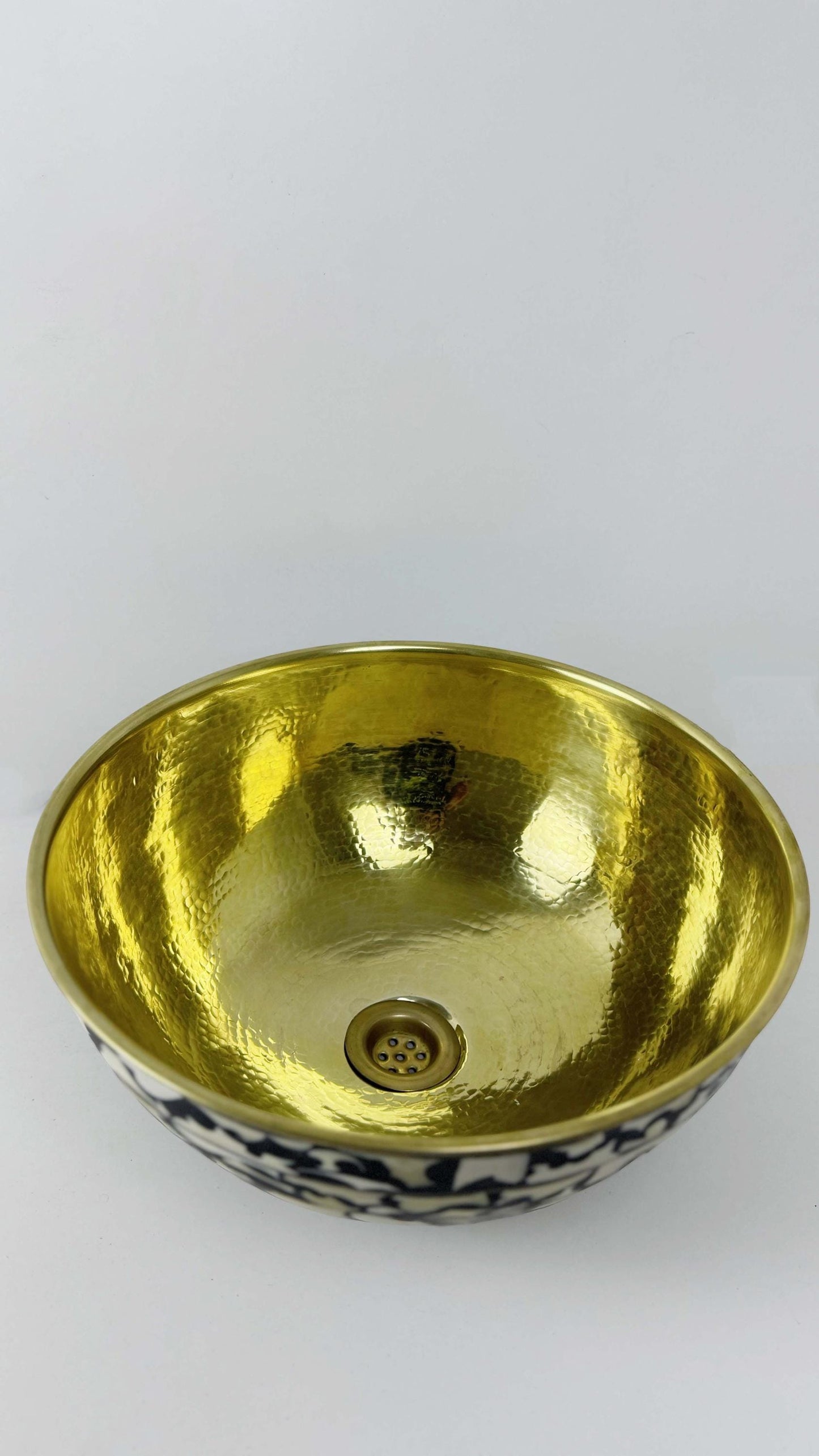 gold brass vessel sink