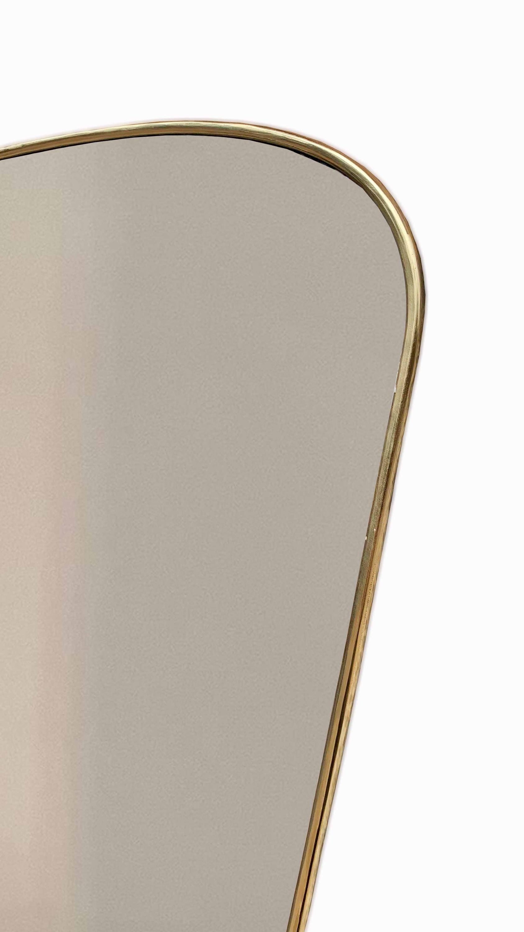 brass frame mirror