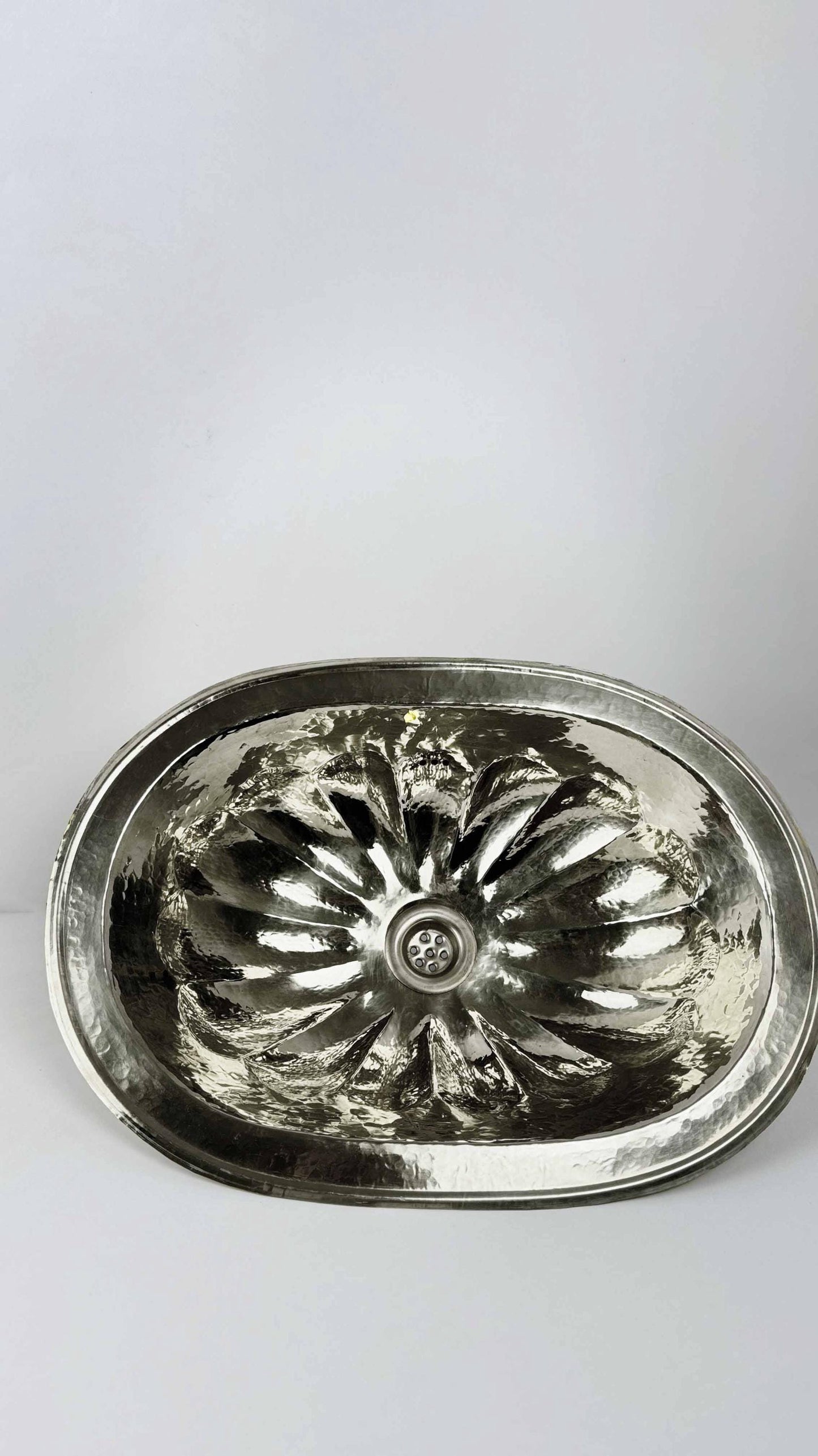 Oval silver Drop-in Bathroom Sinks