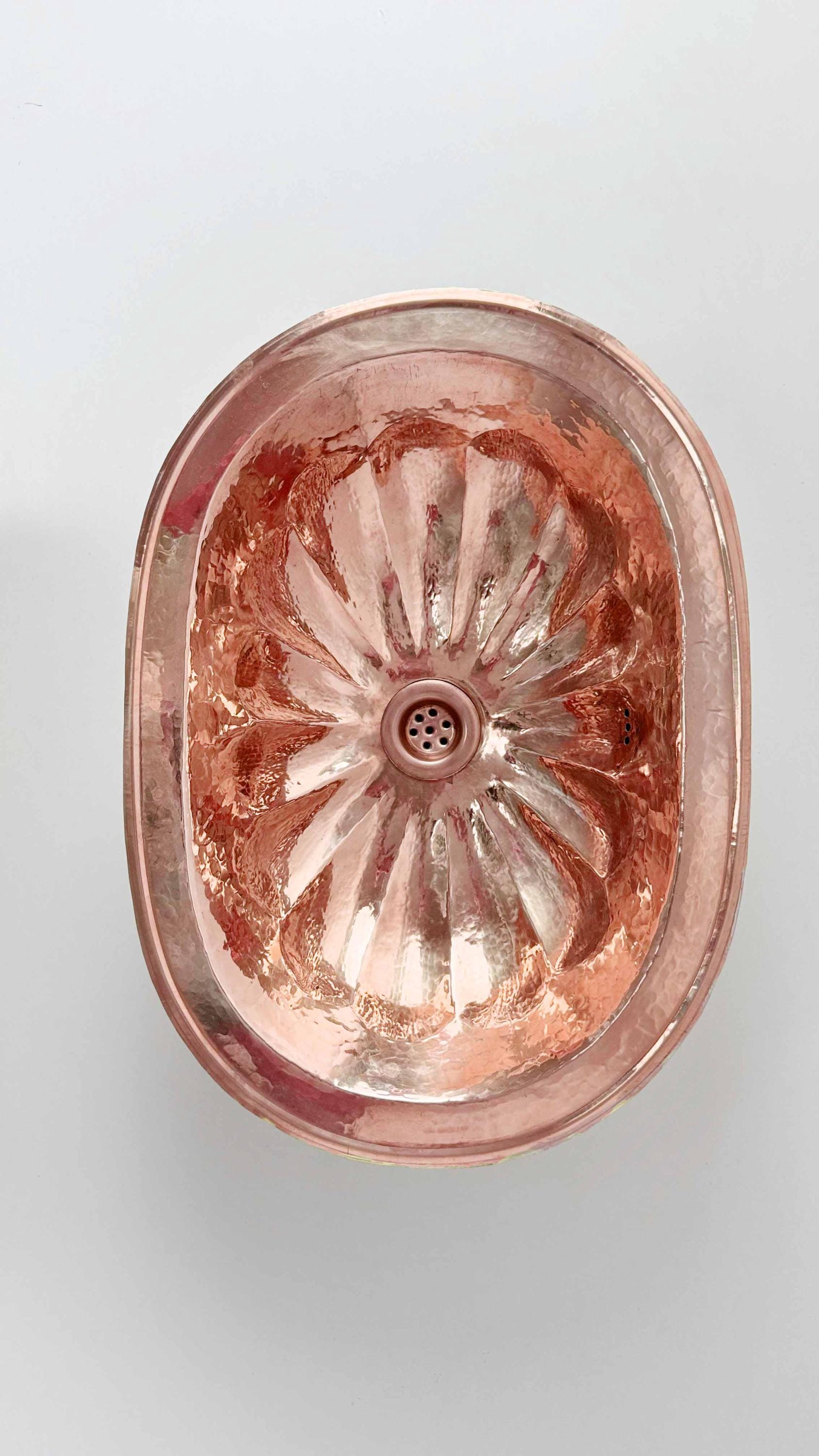 oval copper sink
