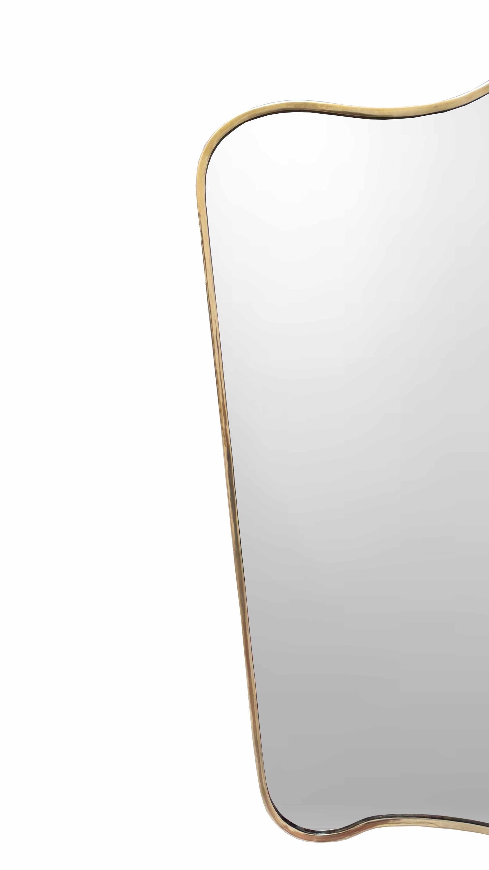brass frame mirror