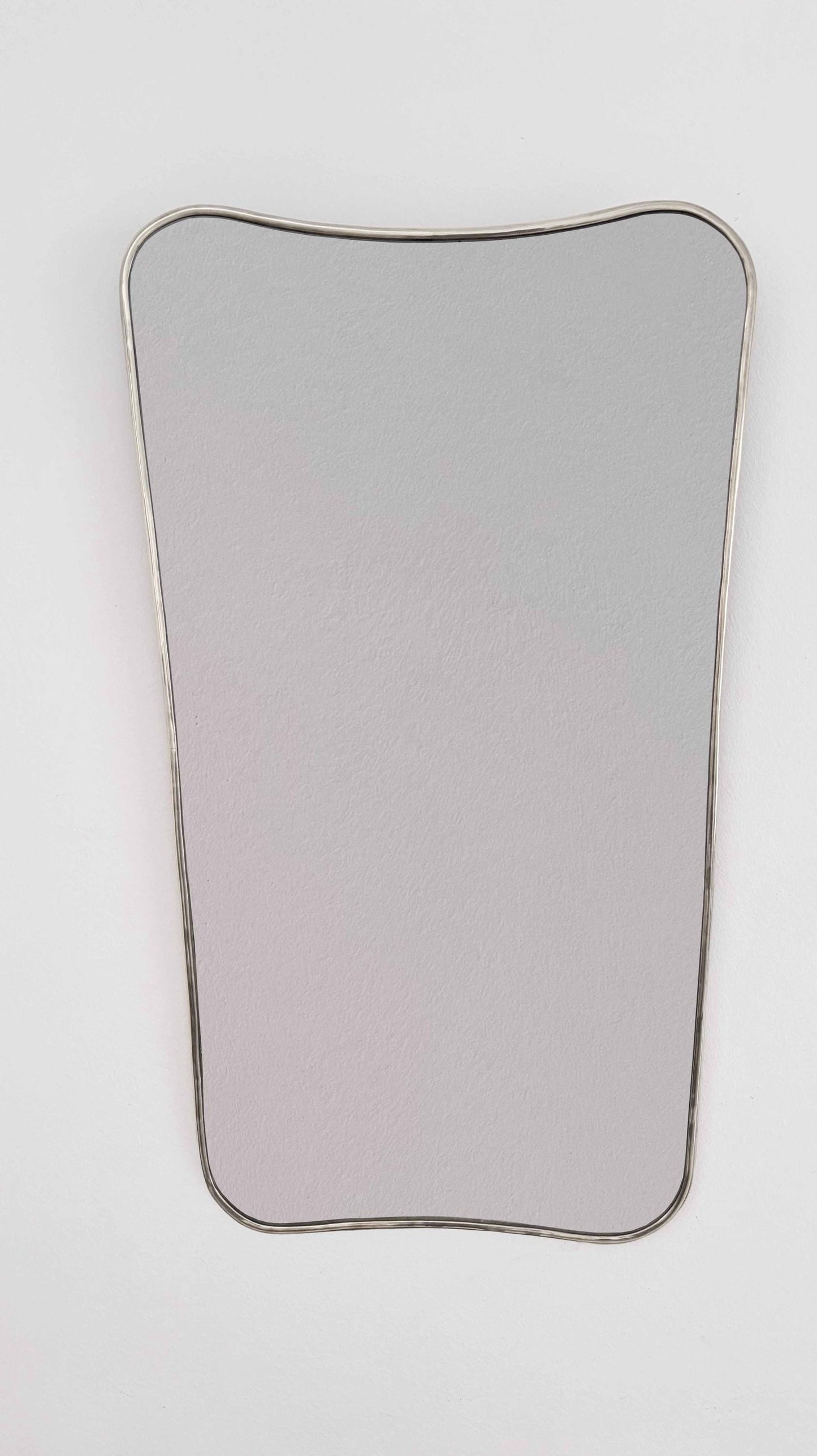silver frame Mirror in white background
