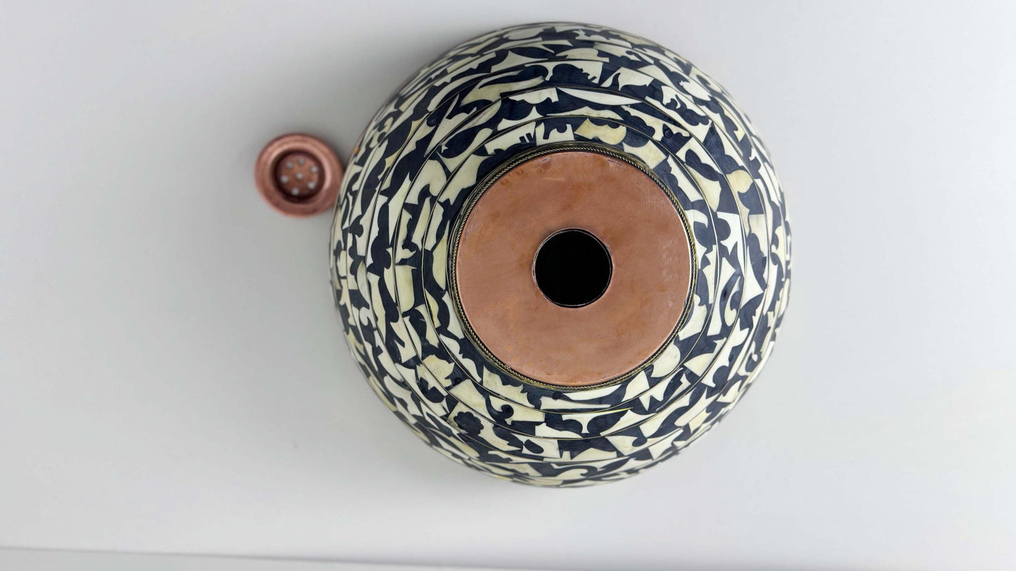 back of Copper Vessel Sink