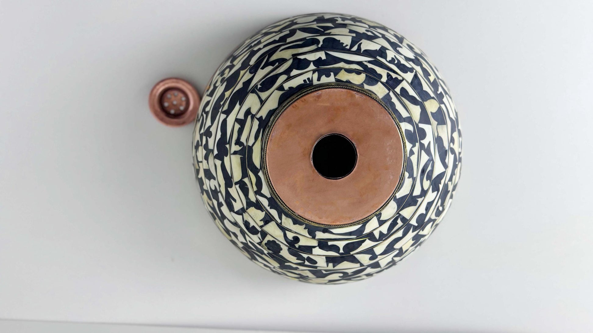 back of Copper Vessel Sink