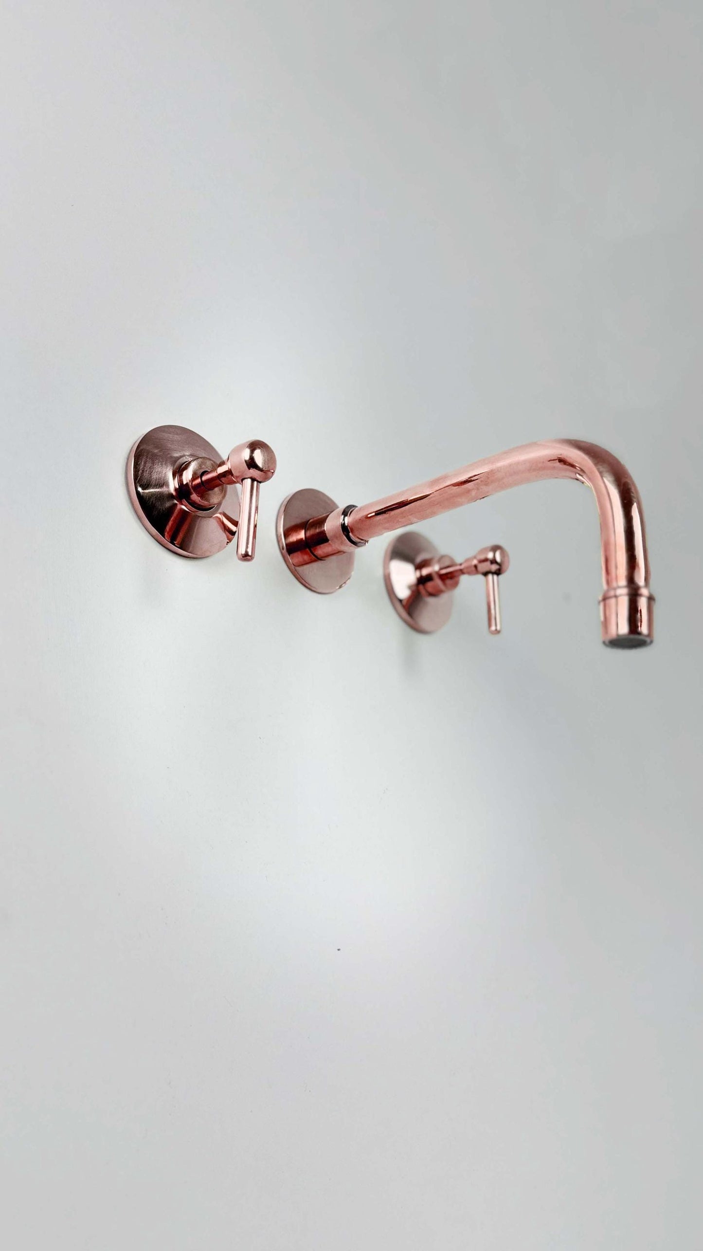 Copper Bathroom Wall Mount Faucet