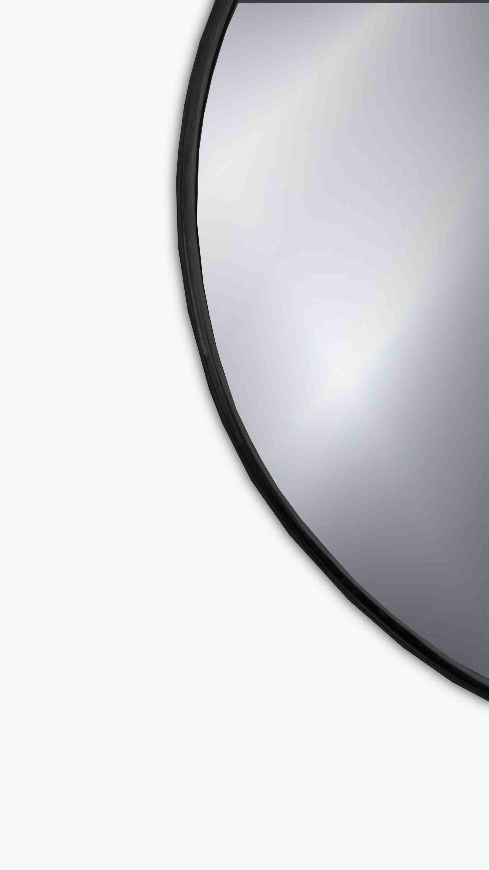 black frame mirror