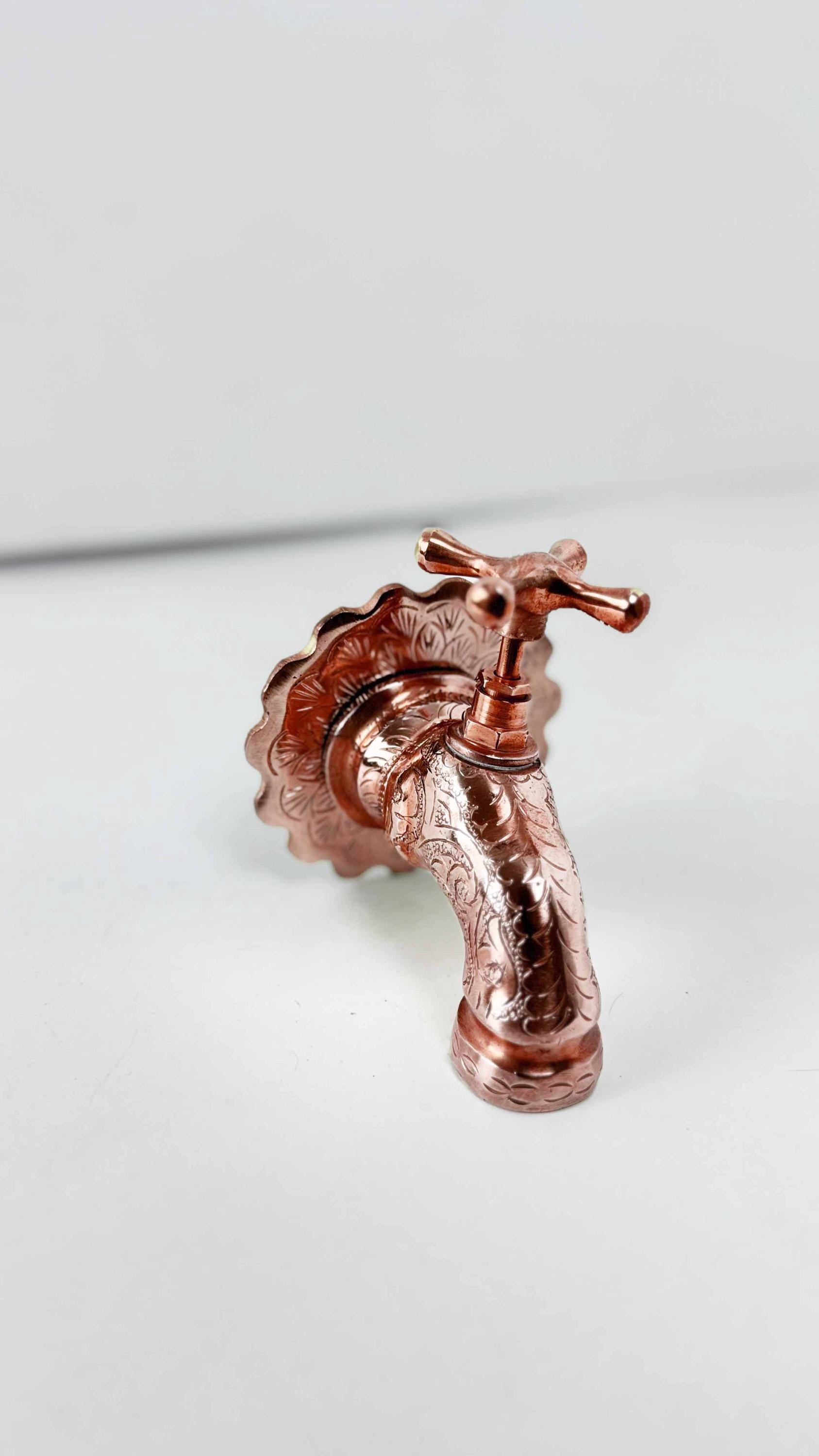 copper bathroom faucets with engraving