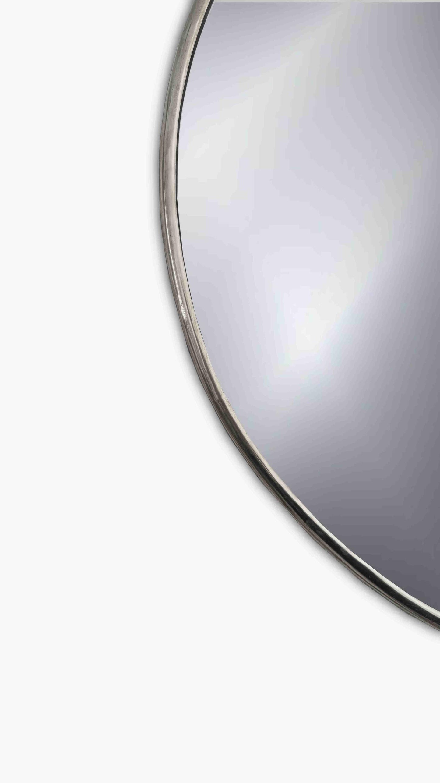silver frame mirror