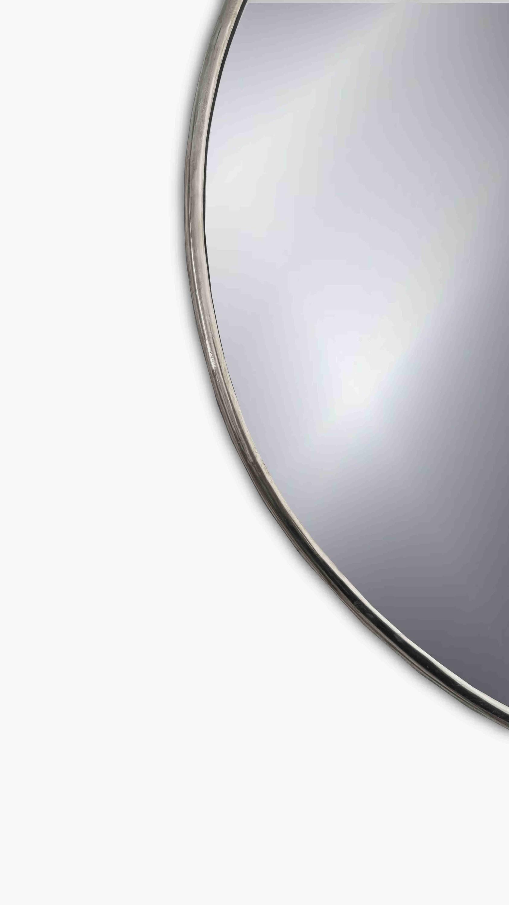 silver frame mirror