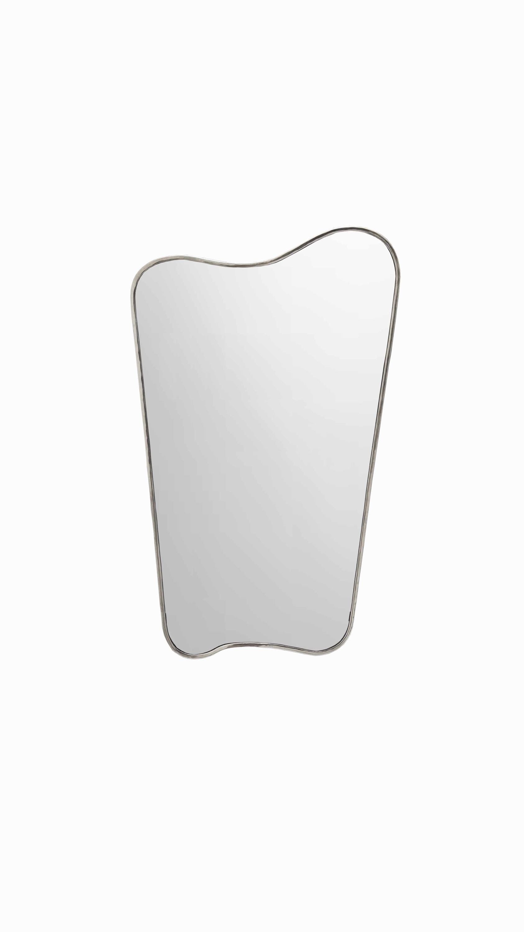 silver frame mirror