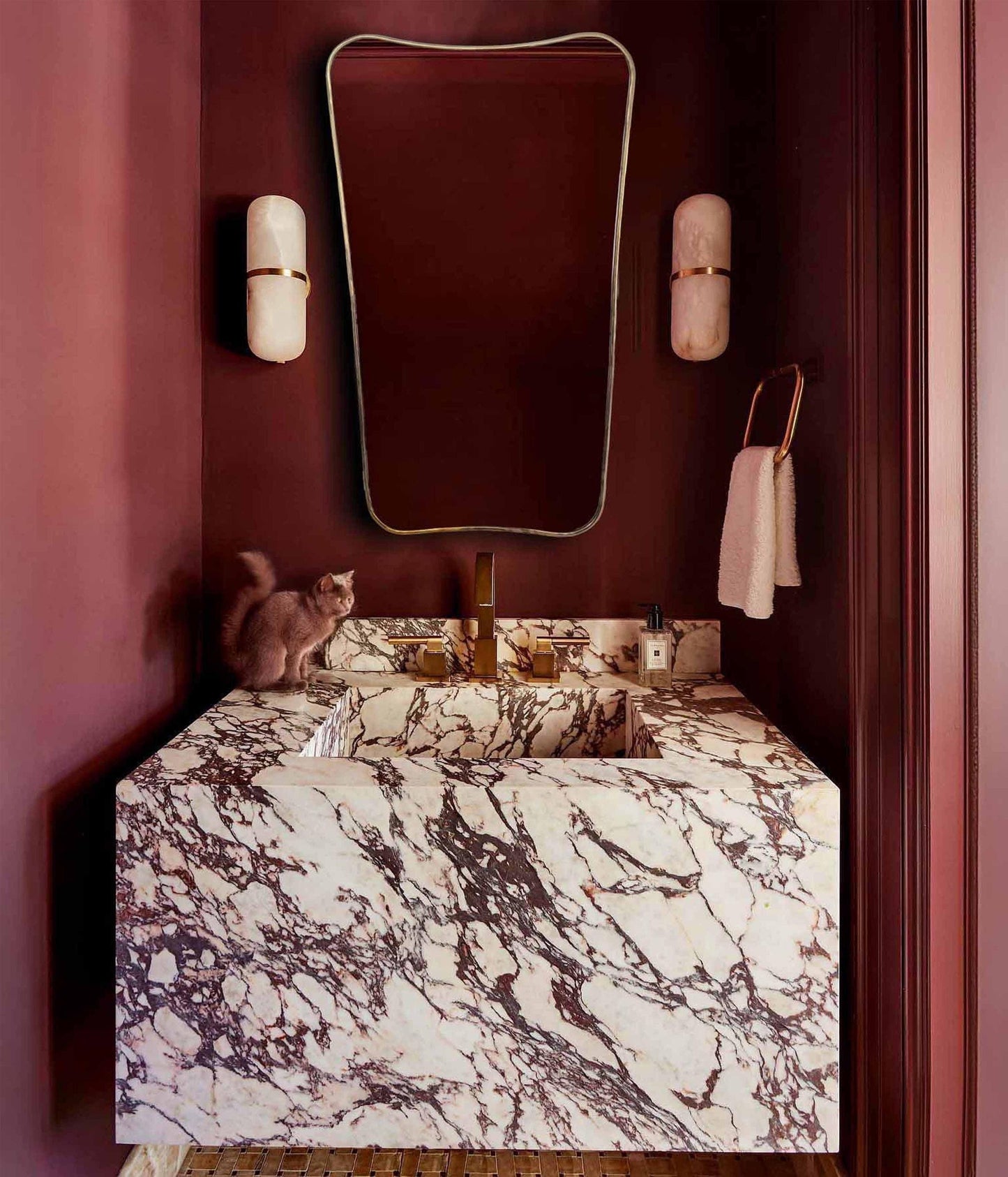 Bathroom Mirror in powder room