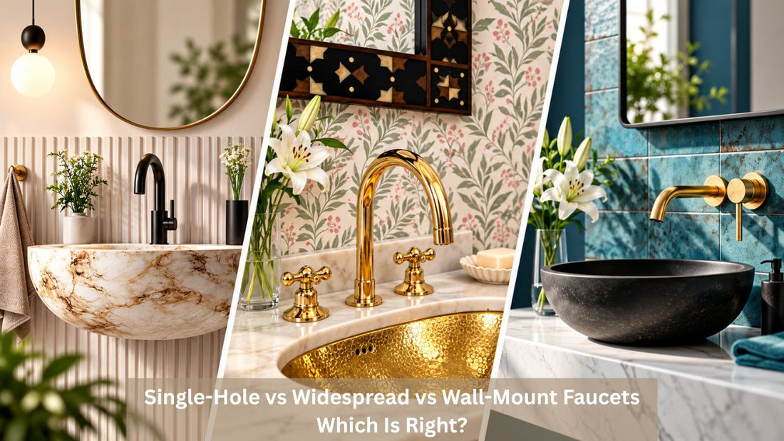 Single-Hole vs Widespread vs Wall-Mount Faucets