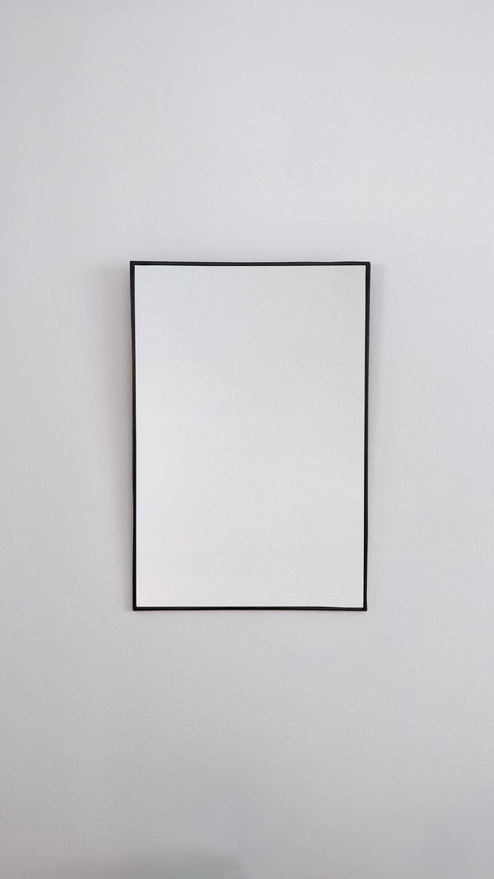 black Rectangular Wall Mirror