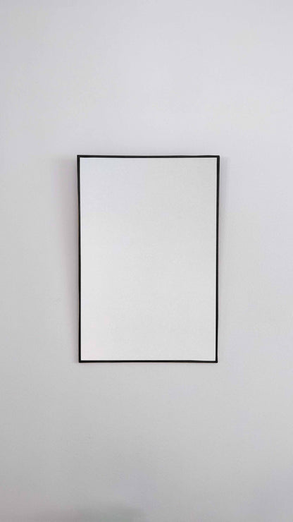 black Rectangular Wall Mirror