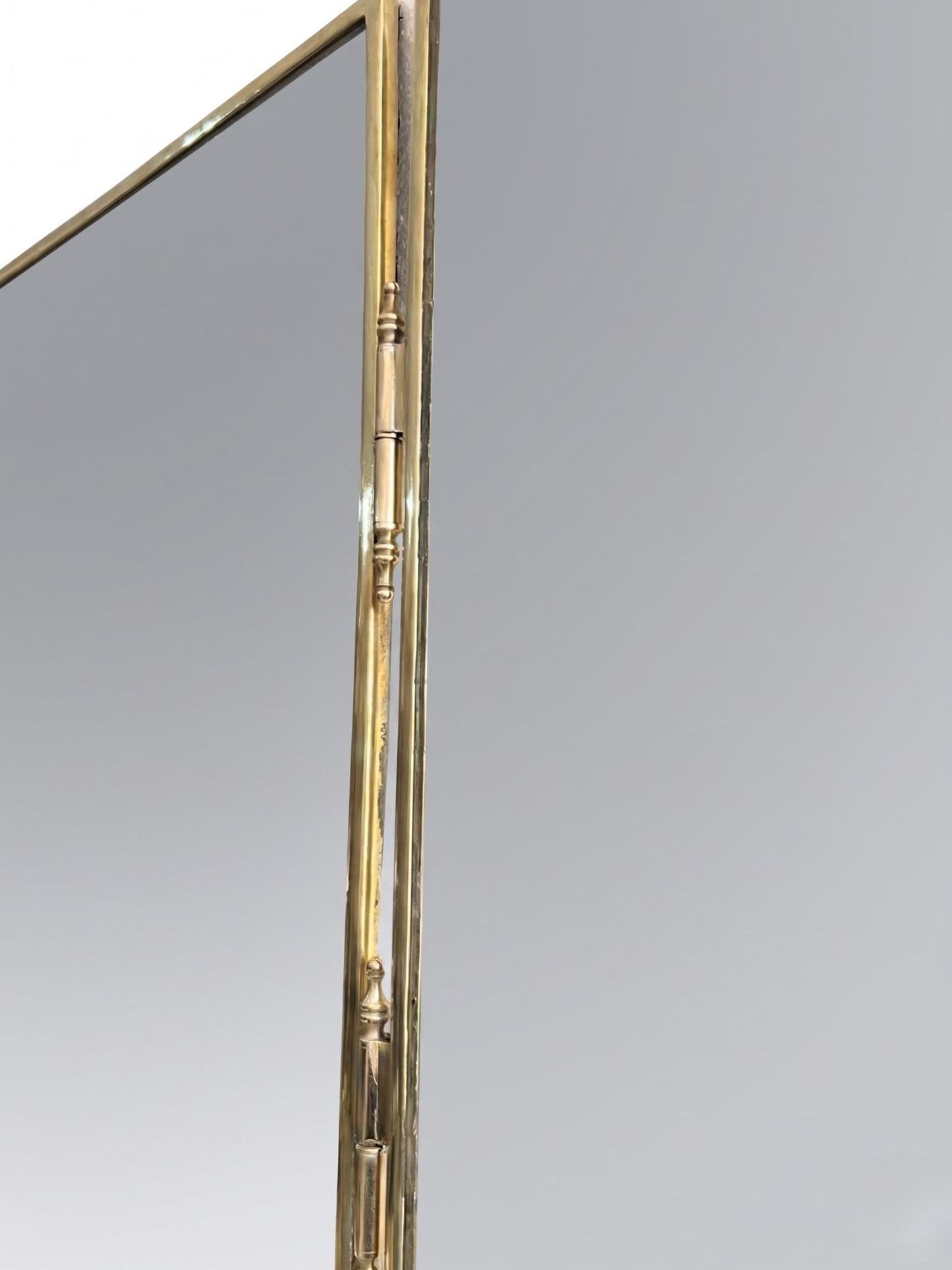 Foldable Triptych Mirror – Adjustable Makeup Mirror with Solid Brass Back Panels