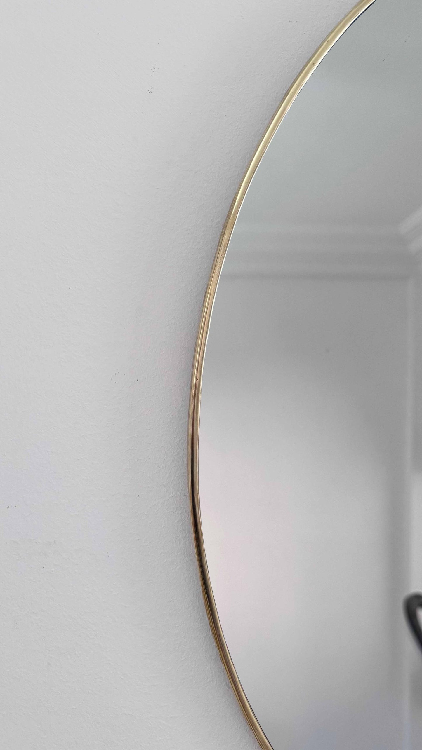 brass frame mirror