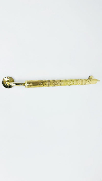 Unlacquered Brass Bathroom Towel Holder