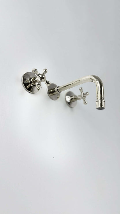 Silver Wall Mount Faucet