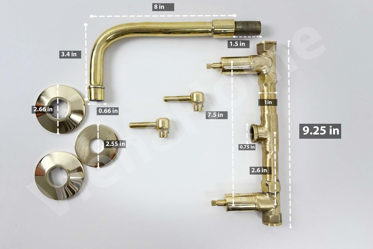 Copper Wall Mount Faucet - Bathtub Faucet , Basin Faucet