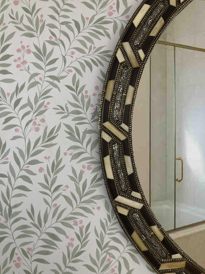 Decorative Frame  Bone round mirror