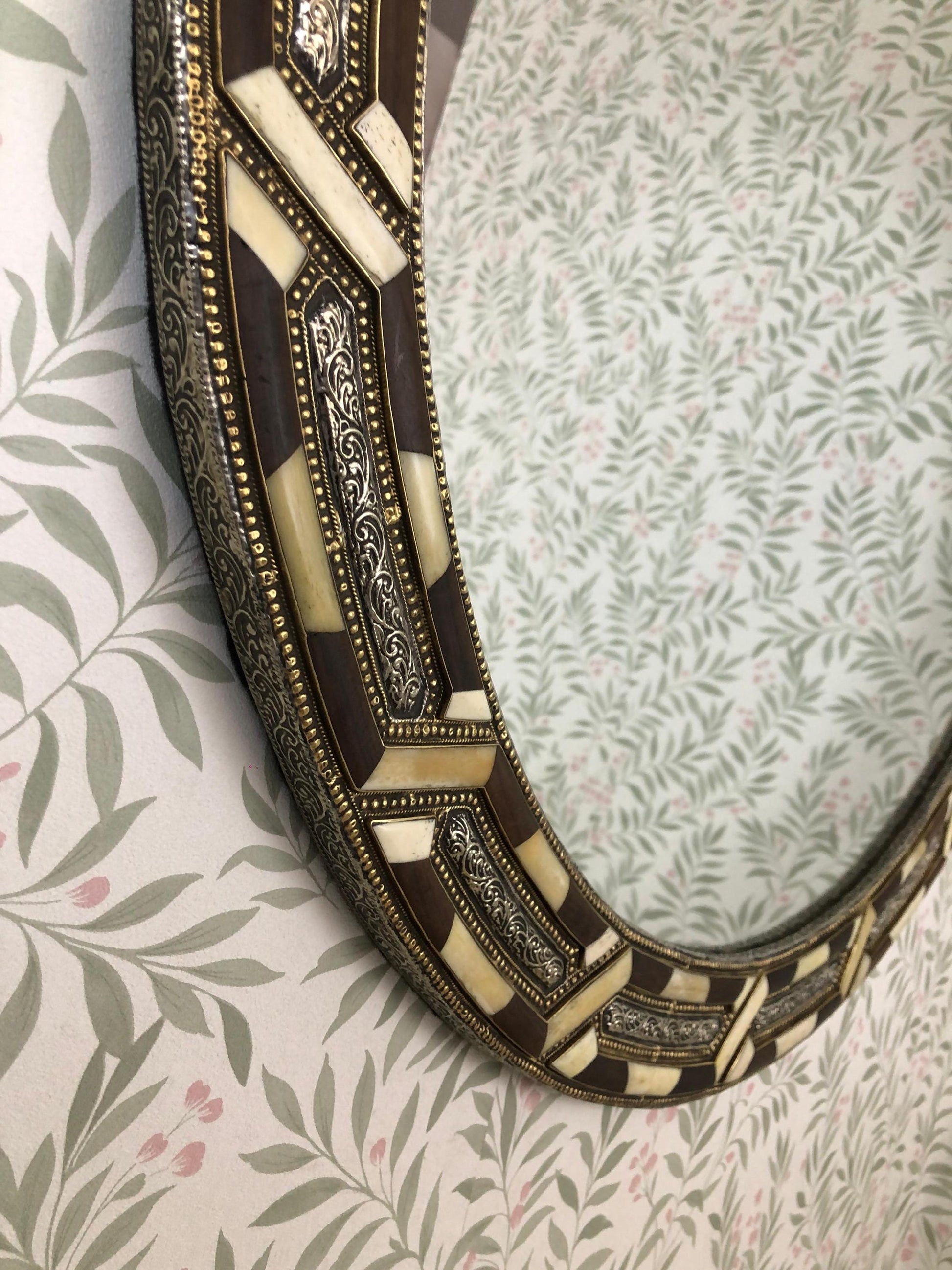 Details of Bone Inlay Mirror