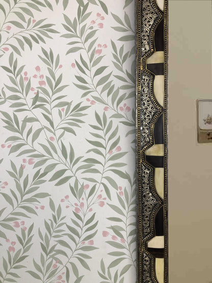 Details of Rectangular Bone Inlay Frame Mirror