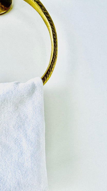Handmade Unlacquered Brass Towel Hooks - Wall Mount Towel Hanger