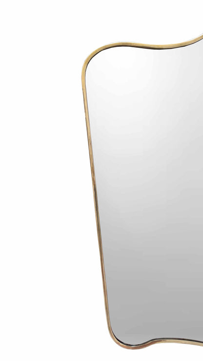 brass frame mirror