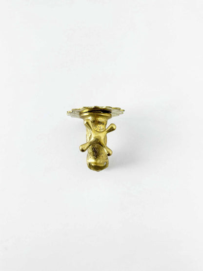 unlacquered brass faucet
