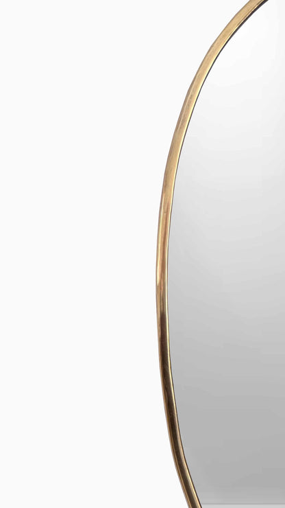 brass frame mirror