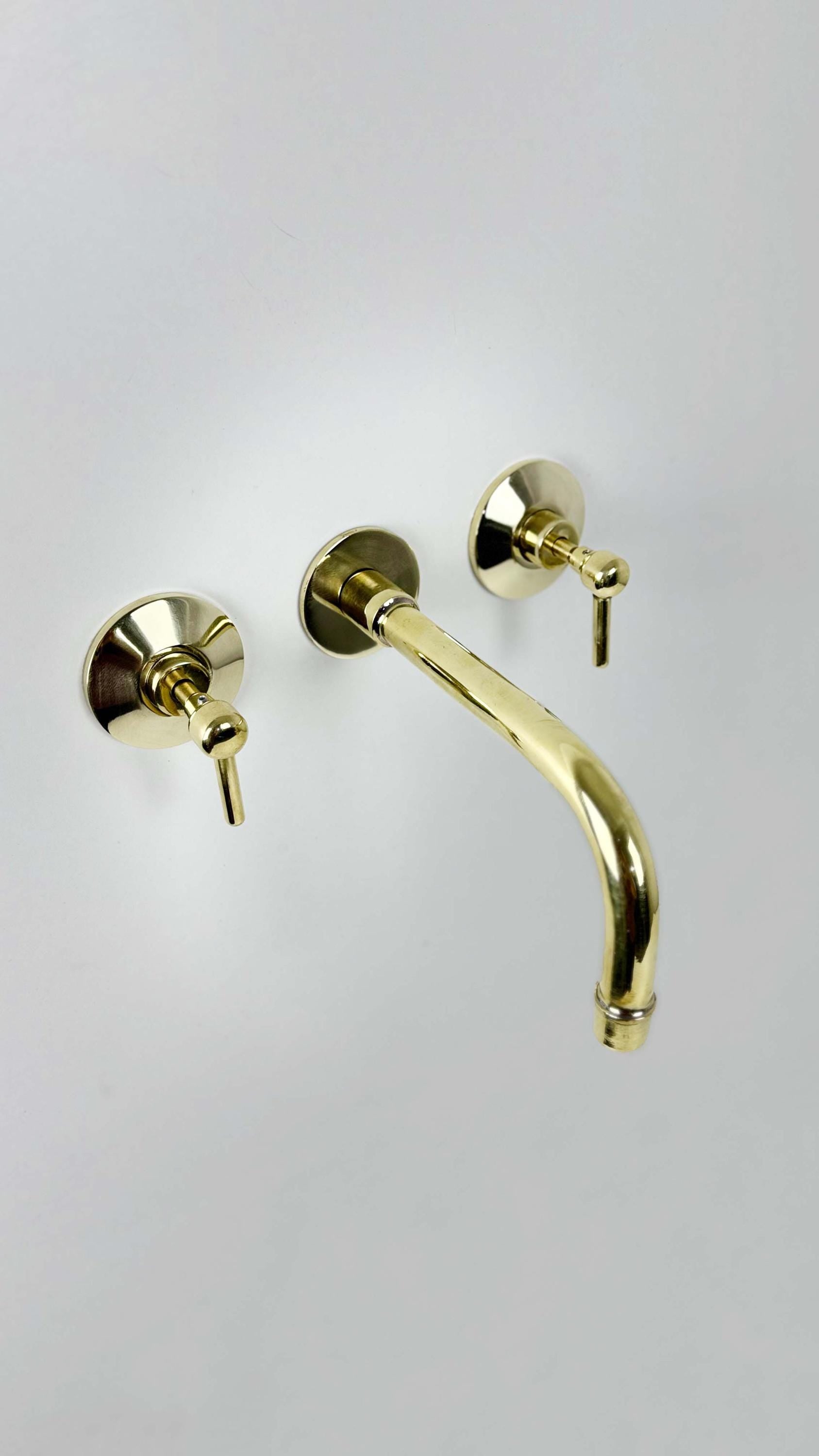 Unlacquered Brass Wall Mount Faucet