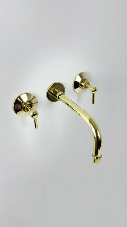 Unlacquered Brass Wall Mount Faucet